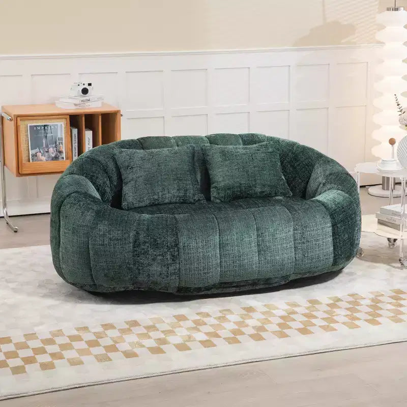 MAYEERTY Fauteuil Poire/Pouf Repose-Pieds pour Adultes/Enfants (Utilisation Intérieure/Extérieure)