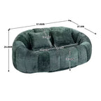MAYEERTY Poltrona Sacco Pouf/Poggiapiedi per Adulti/Bambini (Uso Interno/Esterno)