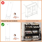 Meuble à chaussures avec 4 tiroirs basculants - Organisateur de rangement de chaussures autoportant pour l'entrée, Organisateur de chaussures avec séparation sec et humide et pieds en métal