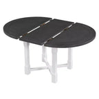 Set da pranzo allungabile Whisen da 5 pezzi per 4 persone, tavolo da pranzo rotondo per 4 persone con sedie imbottite