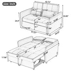 Poltrona letto regolabile Whisen 51.57 con 3 porte USB