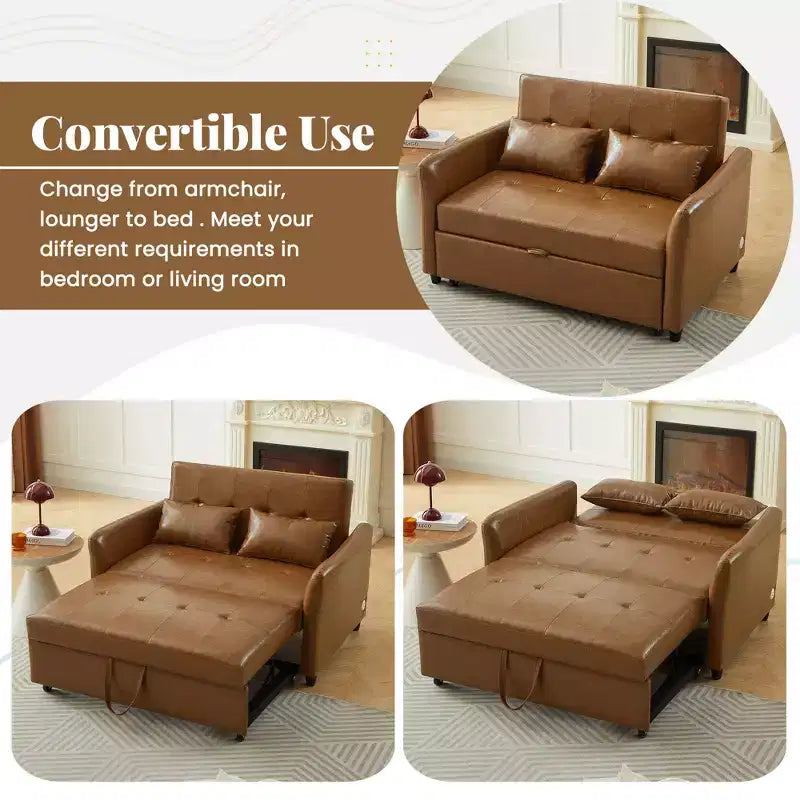 Poltrona letto regolabile Whisen 51.57 con 3 porte USB