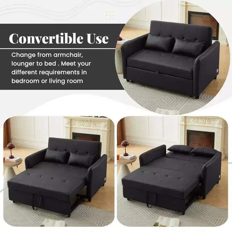 Poltrona letto regolabile Whisen 51.57 con 3 porte USB