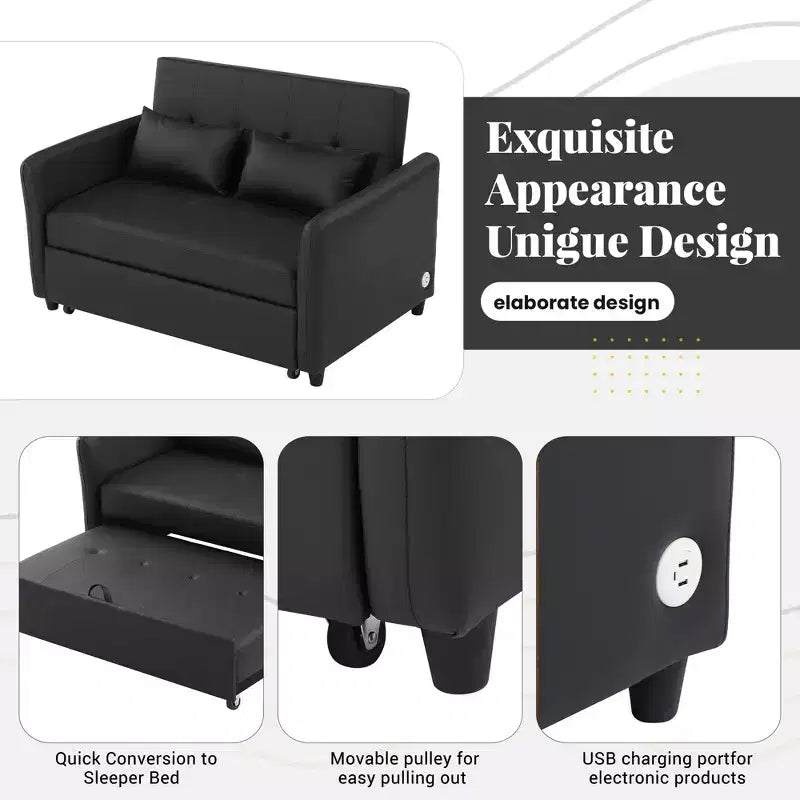 Poltrona letto regolabile Whisen 51.57 con 3 porte USB