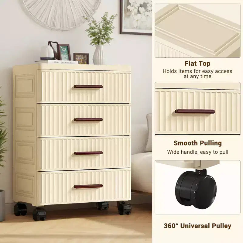 Comò multifunzione con cassetti, comodino con cassetti, mobile contenitore per giocattoli, libri e vestiti per bambini, per soggiorno, camera da letto