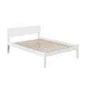 HomeStock Full Size White Finish Beds with Headboards