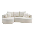 Christopher Knight Home Shamus, canapé d'angle moderne et douillet à 4 places avec 7 coussins