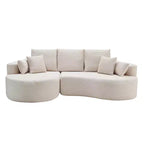 Christopher Knight Home Shamus, canapé d'angle moderne et douillet à 4 places avec 7 coussins