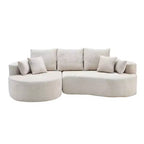 Christopher Knight Home Shamus, canapé d'angle moderne et douillet à 4 places avec 7 coussins