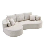 Christopher Knight Home Shamus, canapé d'angle moderne et douillet à 4 places avec 7 coussins