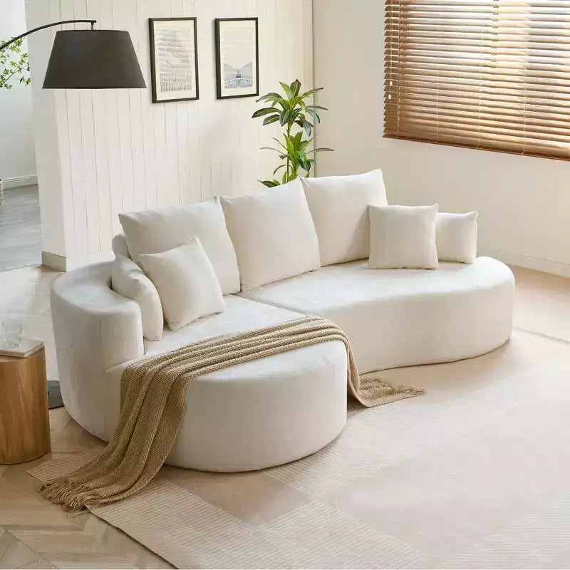 Christopher Knight Home Shamus, canapé d'angle moderne et douillet à 4 places avec 7 coussins