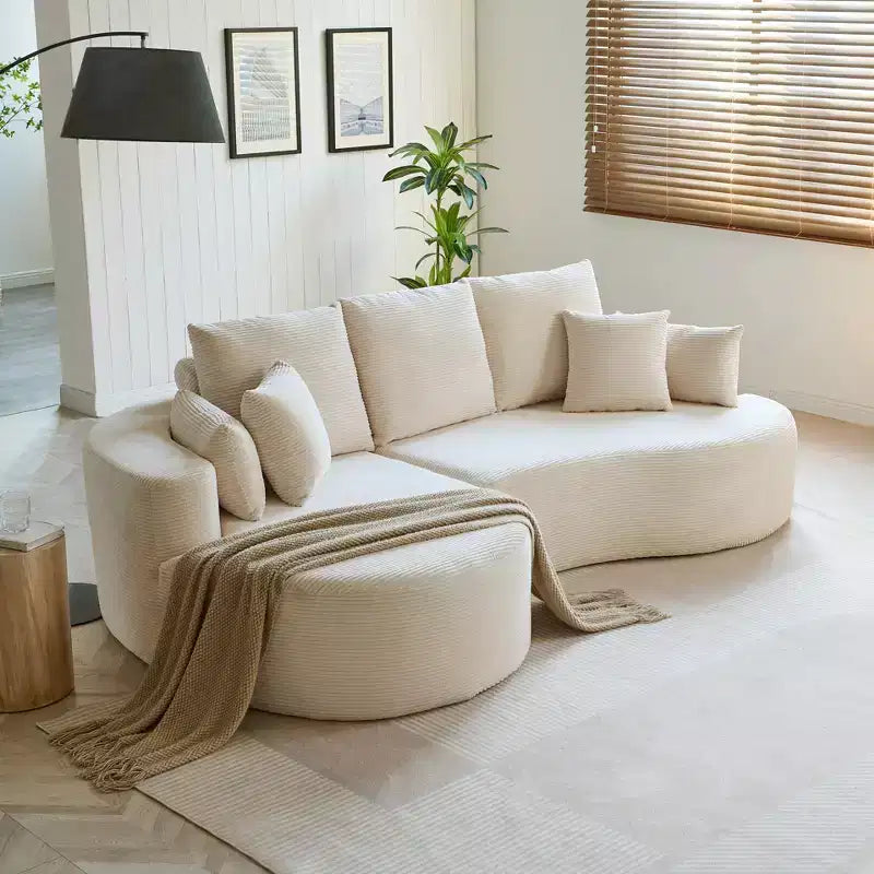 Christopher Knight Home Shamus, canapé d'angle moderne et douillet à 4 places avec 7 coussins