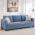 89 Inch Sofa, Oversized 3 Seat Sofa, Chenille Fabric Upholstered Sofa with Wide Armrest and Removable Cushion, for Living Room, Bedroom