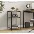 MAYEERTY 3-Layer Coffee Table Adjustable Height Storage Shelf
