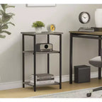 MAYEERTY 3-Layer Coffee Table Adjustable Height Storage Shelf