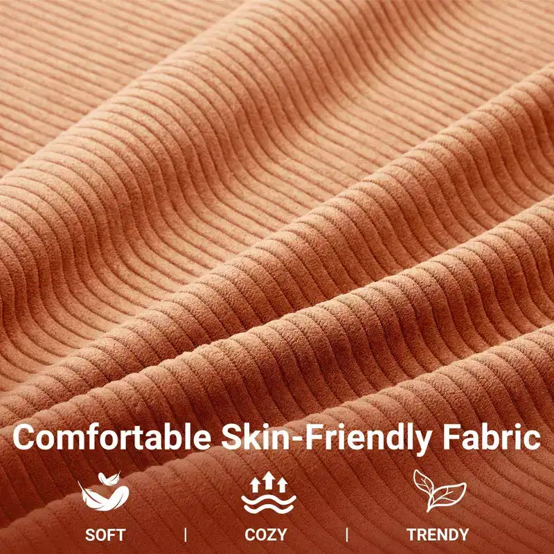 Garvee Poltrona Reclinabile Girevole a 360° per Adulti, Dondolo per Culla per Soggiorno, Camera da Letto, Ufficio, Lino