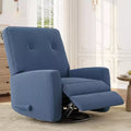 Garvee 360 Swivel Rocker Recline for Adults, Glider Rocking Recliner Nursery Chair for Living Room, Bedroom, Office, Linen