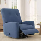 Garvee 360 Swivel Rocker Recline for Adults, Glider Rocking Recliner Nursery Chair for Living Room, Bedroom, Office, Linen