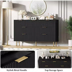Cassettiera a 7 cassetti per camera da letto, cassettiera moderna in legno per armadio, con maniglia dorata, organizer per mobili da camera da letto, per soggiorno, corridoio