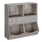Organizzatore portaoggetti giocattoli a 3 livelli con cassetti e 4 scomparti - Libreria autoportante per bambini per sala giochi, cameretta, asilo