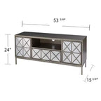 Mobile TV/porta-media Downley Storage - Argento - SEI