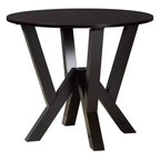 Set da pranzo 5 pezzi Baxton Studio Elise moderno in tessuto grigio e legno rifinito marrone scuro