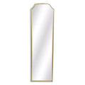 HomeRoots 64 Gold Metal Beaded Arch Full Length Hanging Mirror