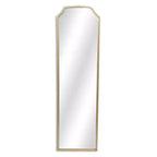 HomeRoots 64 Gold Metal Beaded Arch Full Length Hanging Mirror