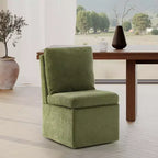 Sedie da Pranzo Senza Braccioli Imbottite in ciniglia WestinTrends Soho Modern con Rotelle