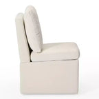 Sedie da Pranzo Senza Braccioli Imbottite in ciniglia WestinTrends Soho Modern con Rotelle