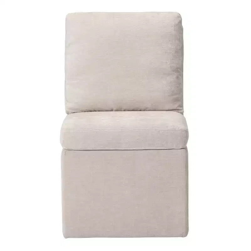 Chaises de salle à manger sans accoudoirs WestinTrends Soho Modern rembourrées en chenille avec roulettes