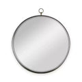 HomeRoots 28 Gold Round Iron Framed Accent Mirror