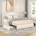 Christopher Knight Home Fred Queen Size Boucle Upholstered Wood Platform Bed Frame with Tufted Headboard