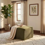 Christopher Knight Home Steve Ottomano Contenitore Moderno Quadrato Imbottito