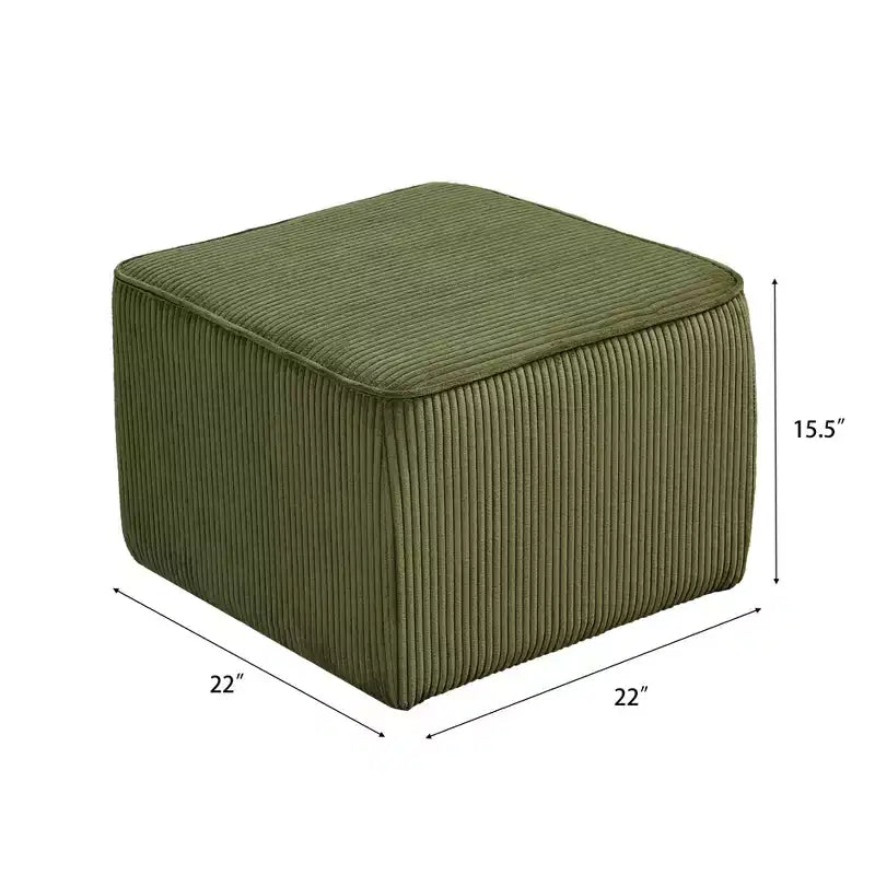 Christopher Knight Home Steve Ottomano Contenitore Moderno Quadrato Imbottito