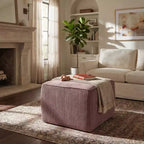 Christopher Knight Home Steve Ottomano Contenitore Moderno Quadrato Imbottito