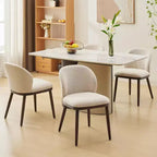 Set di 2/4/6 Sedie da Pranzo, Sedie da Cucina Moderne Imbottite con Schienale Ergonomico, Sedie da Sala da Pranzo con Gambe in Legno Capacità 120 kg
