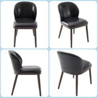 Set di 2/4/6 Sedie da Pranzo, Sedie da Cucina Moderne Imbottite con Schienale Ergonomico, Sedie da Sala da Pranzo con Gambe in Legno Capacità 120 kg