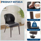 Set di 2/4/6 Sedie da Pranzo, Sedie da Cucina Moderne Imbottite con Schienale Ergonomico, Sedie da Sala da Pranzo con Gambe in Legno Capacità 120 kg