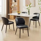Set di 2/4/6 Sedie da Pranzo, Sedie da Cucina Moderne Imbottite con Schienale Ergonomico, Sedie da Sala da Pranzo con Gambe in Legno Capacità 120 kg