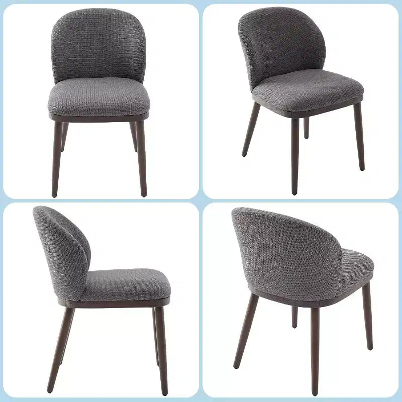 Set di 2/4/6 Sedie da Pranzo, Sedie da Cucina Moderne Imbottite con Schienale Ergonomico, Sedie da Sala da Pranzo con Gambe in Legno Capacità 120 kg