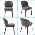 Set di 2/4/6 Sedie da Pranzo, Sedie da Cucina Moderne Imbottite con Schienale Ergonomico, Sedie da Sala da Pranzo con Gambe in Legno Capacità 120 kg