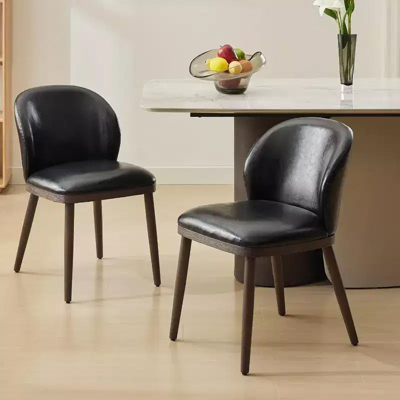 Dining Chair Set of 2/4/6, Modern Upholstered Kitchen Chairs with Ergonomic Back Support,265lbs Capacity Dining Room Chairs with Wood Legs