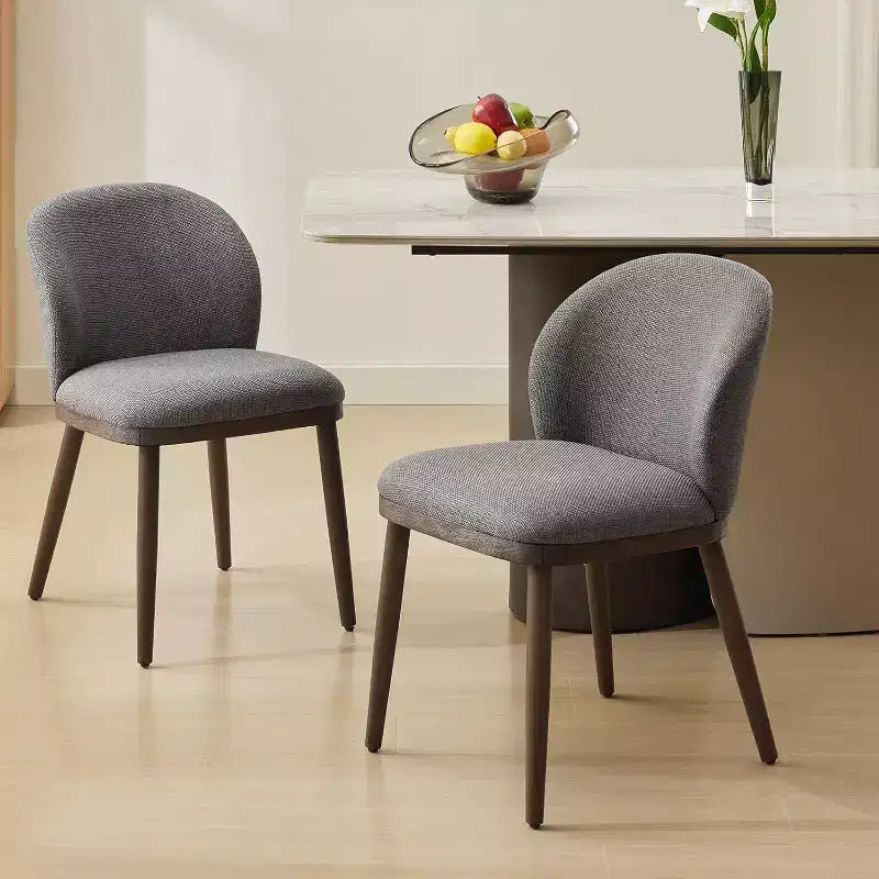 Lot de chaises de salle à manger (2/4/6 pièces), chaises de cuisine modernes rembourrées avec dossier ergonomique, chaises de salle à manger de 120 kg de capacité avec pieds en bois