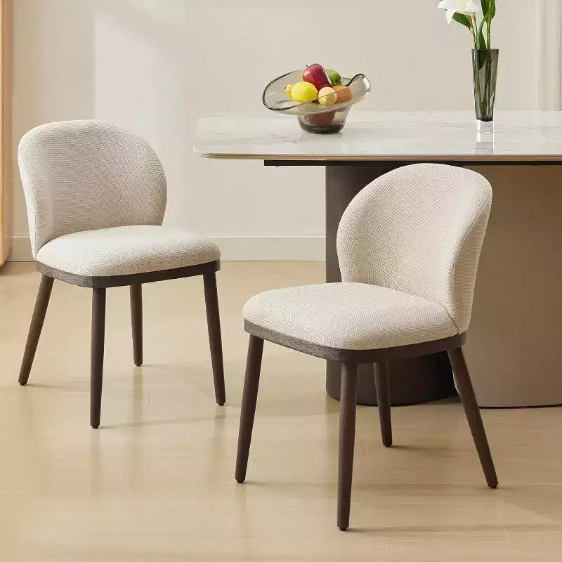 Lot de chaises de salle à manger (2/4/6 pièces), chaises de cuisine modernes rembourrées avec dossier ergonomique, chaises de salle à manger de 120 kg de capacité avec pieds en bois