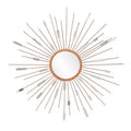 Ardreva Starburst Mirrored Wall Sculpture - Gold - SEI