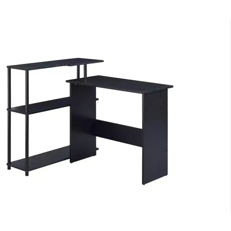 HomeRoots 39 Black L Shape Writing Desk
