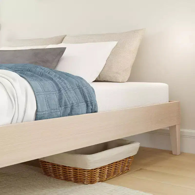 Now Furniture - Struttura letto matrimoniale, Letto a piattaforma in legno