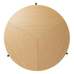 Tavolo da pranzo rotondo pieghevole Ladston – Beige – SEI