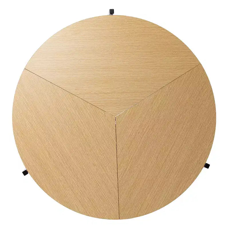 Tavolo da pranzo rotondo pieghevole Ladston – Beige – SEI